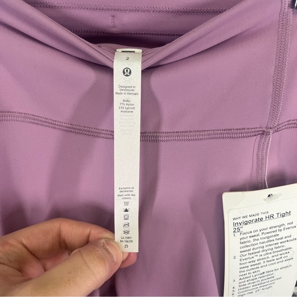 Lululemon Invigorate High-Rise Tight 25" - Jubilee color - size 2 - Picture 7 of 9